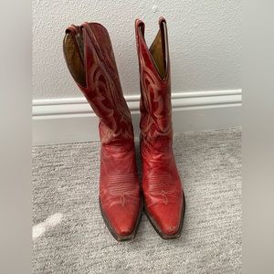Red SHYANNE WOMEN'S LUCILLE WESTERN BOOTS - SNIP TOE 7.5B